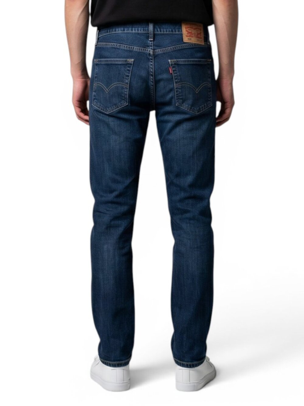 Levis 505 Regular Fit Jeans Men's Size 33x30 Straight Leg Blue Dark Wash Denim